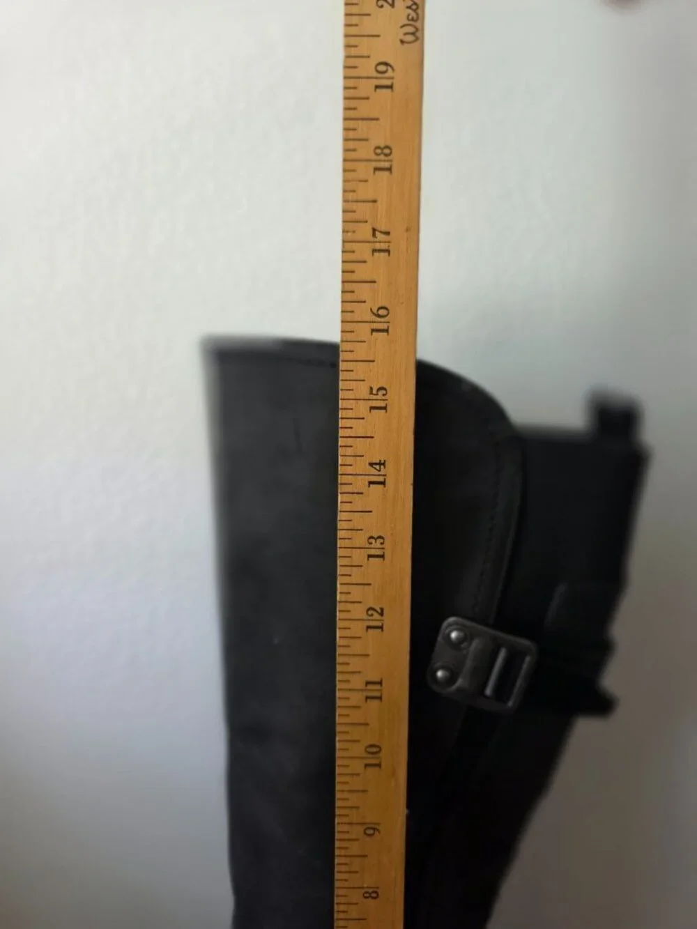 Extreme By Eddie Marc DELILAH Black Knee-High Faux Leather Side-Zip Boots Sz 8 - Picture 10 of 10